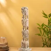Сувенир «Статуя Слонов», 13×12×58 см, дерево