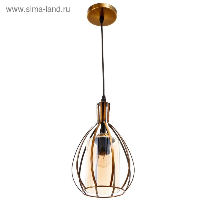 Светильник BayerLux 59812/1 E27 40Вт бронза 17х17х28-128 см