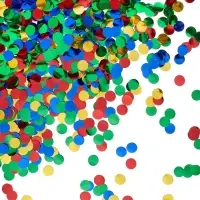 Конфетти «Круг» металлик, 1 см, 50 г, МИКС