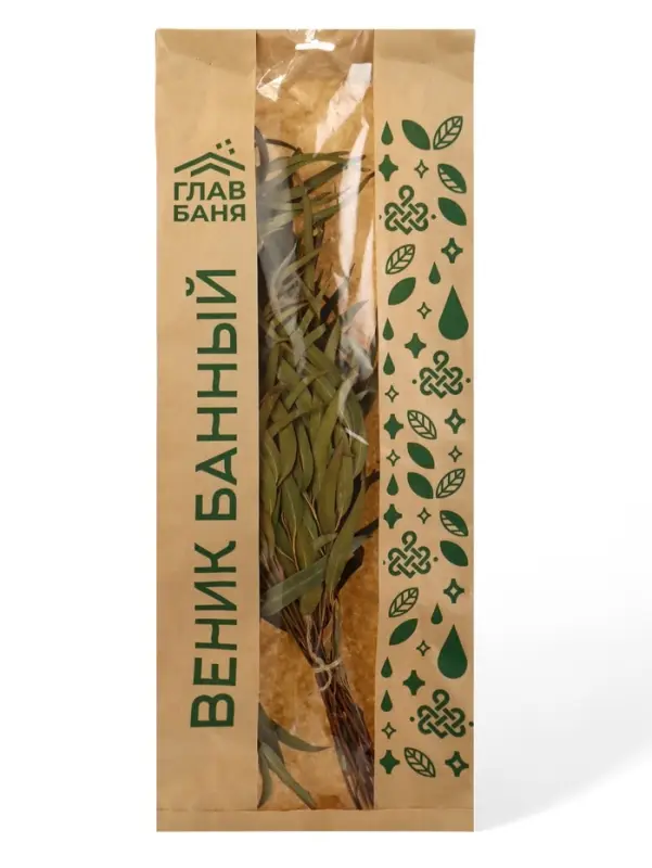 Веник для бани, эвкалиптовый, в еврослоте, &laquo;Добропаровъ&raquo;