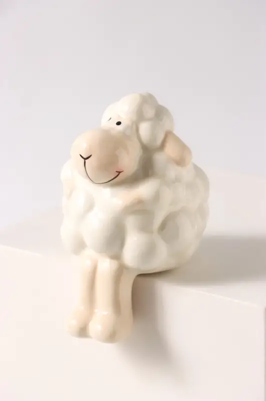 Фигурка керамическая &laquo;Кудрявый барашек&raquo;, 10 см