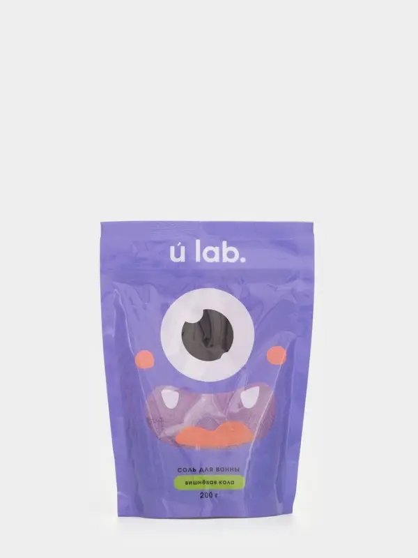 Соль для ванны «Монстрики», 200 г, аромат вишнёвая кола, ULAB Соль для ванны «Монстрики», 200 г, аромат вишнёвая кола, ULAB