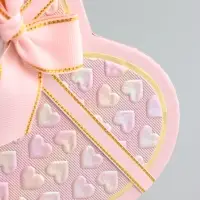 Набор коробок 3 в 1 сердца 22 х 20 х 9;  18.5 х 17 х 7.5; 16 х 14 х 6 см