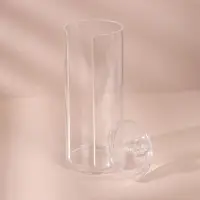 Органайзер для ватных дисков, с крышкой, d=6.5&times;19.5 см, прозрачный