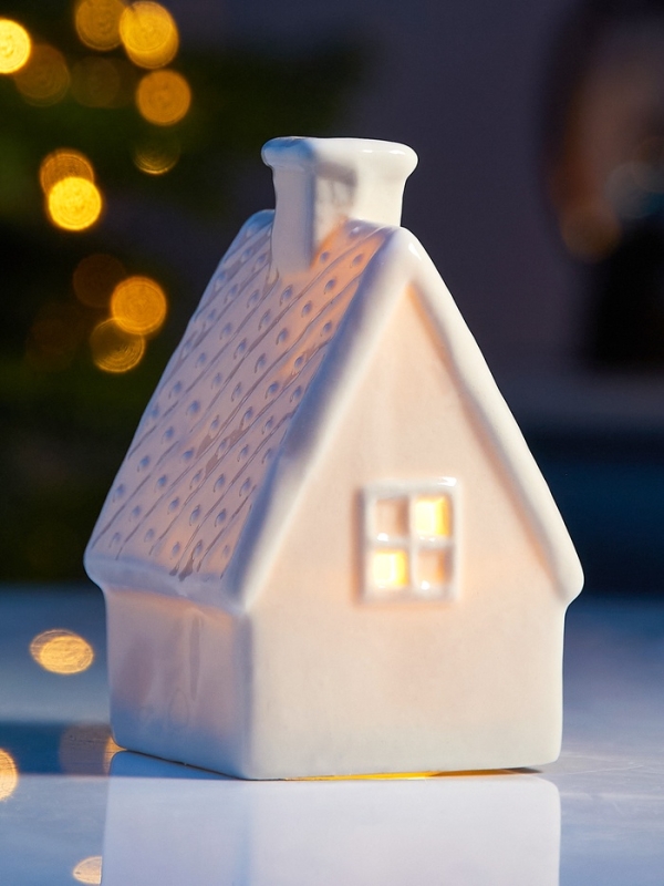 Светодиодная фигура Светодиодная фигура "Уютный дом" 6.5х6х9.8, 1 LED, LR44x3(в компл.), Т/БЕЛЫЙ