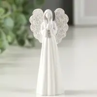 Фигурка полистоун &laquo;Белоснежный ангел безликий&raquo;, 11&times;5&times;3 см, МИКС