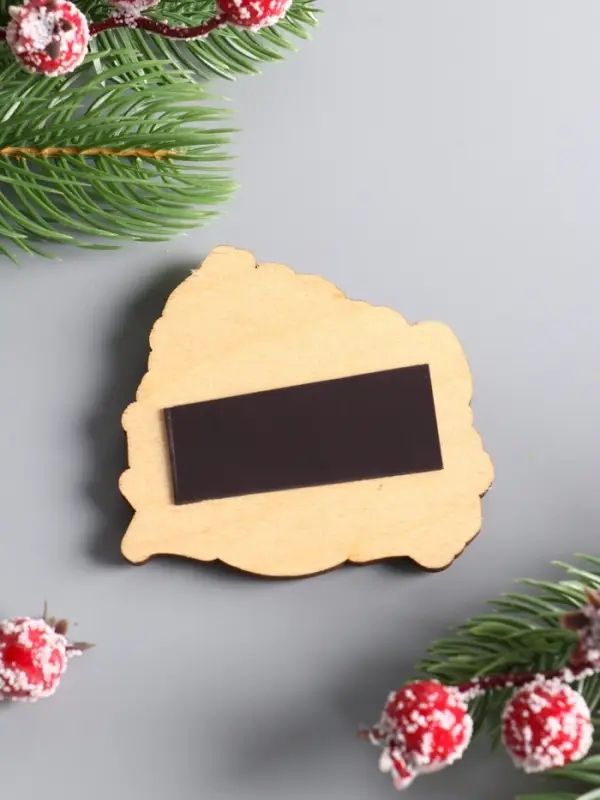 Магнит новогодний 3D «Счастливых моментов», размер магнита 7×6.5 см