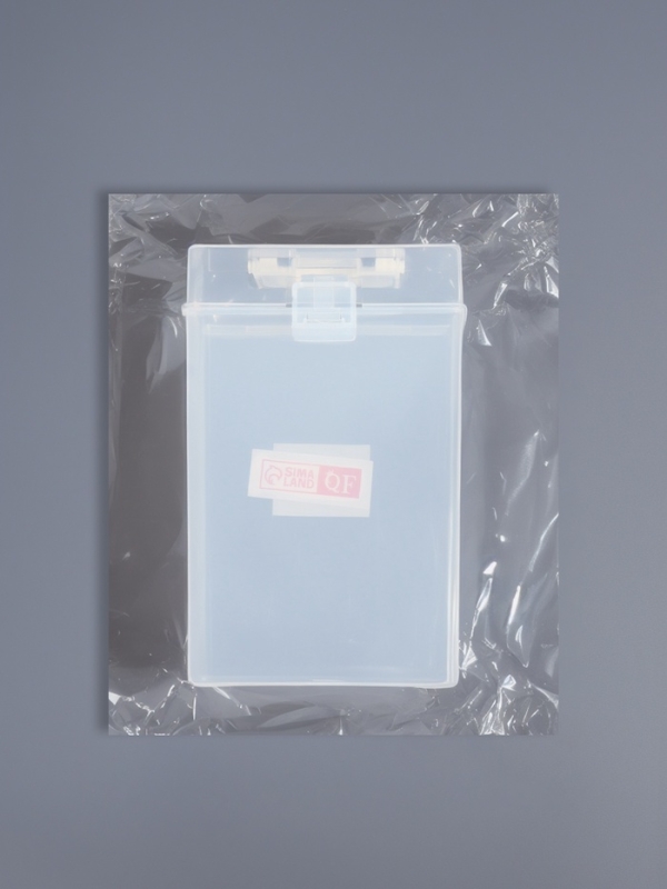 Органайзер для хранения, с ручкой, с крышкой, 16.5×11×6 см, прозрачный