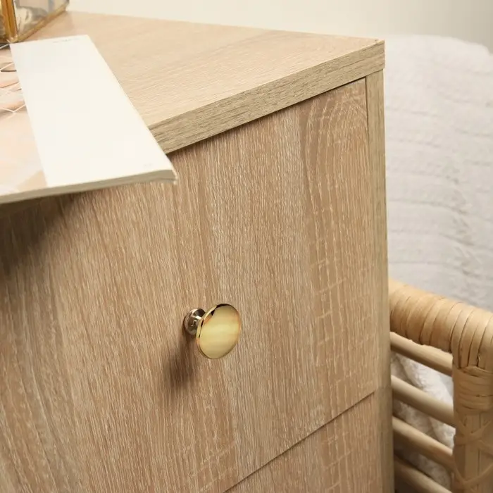 Ручка кнопка мебельная LIGHT PK036GP (Md=112GP), цвет золото
