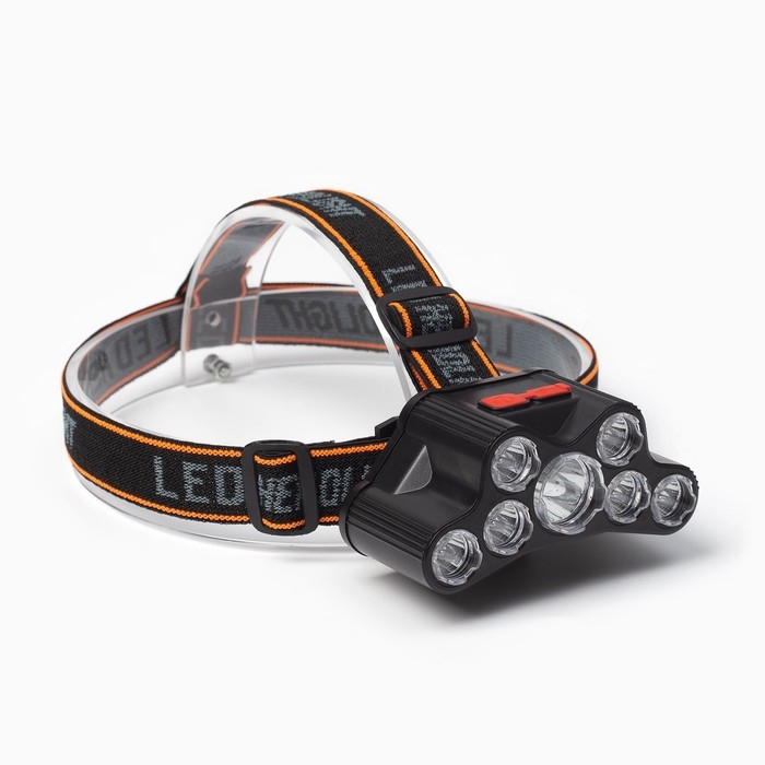 Фонарь налобный аккумуляторный, 10 Вт, 1000 мАч, 200 лм, LED, IPX3 Фонарь налобный аккумуляторный, 10 Вт, 1000 мАч, 200 лм, LED, IPX3