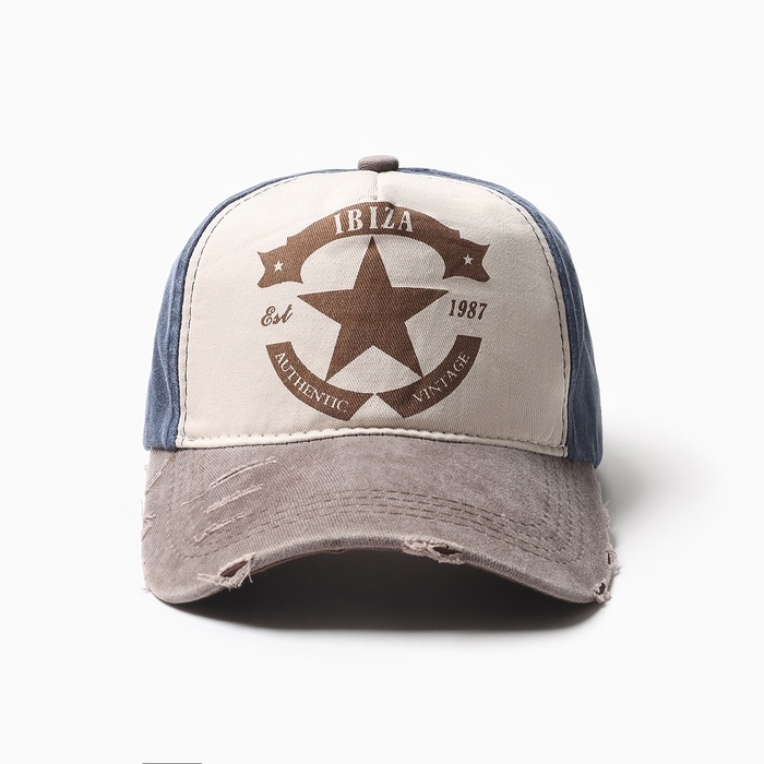 Кепка мужская MINAKU Кепка мужская MINAKU "IBIZA", цвет синий, размер 56-58