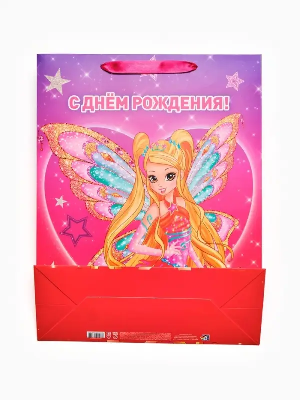 Пакет подарочный детский Winx, L 31&times;40&times;11.5 см
