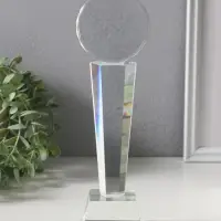 Фигурка стекло &laquo;Стела наградная - Медаль&raquo;, под нанесение, 26 см