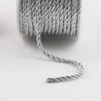 Нить для плетения, d=4 мм, 15&plusmn;1 м, цвет серебряный