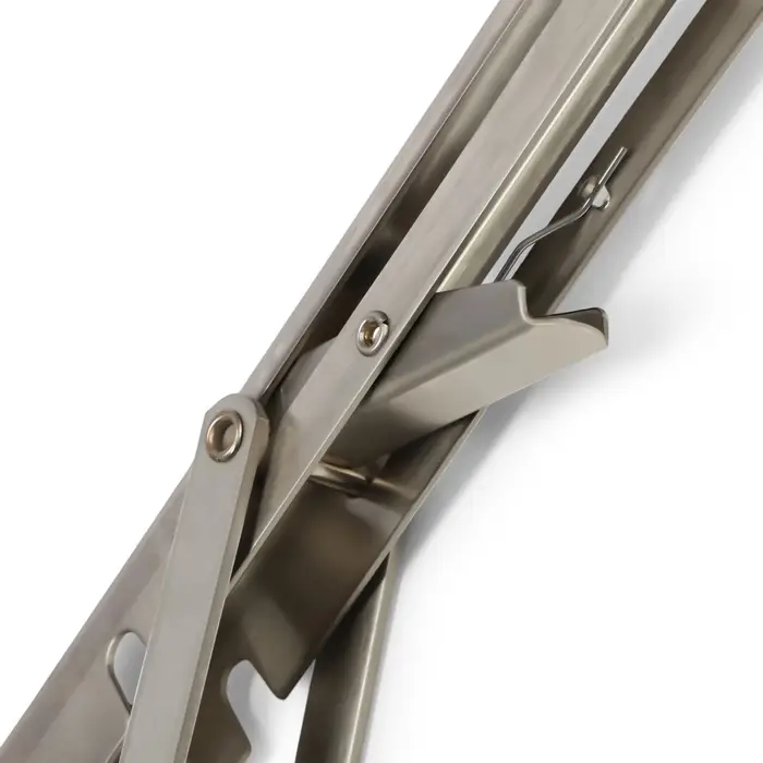 Кронштейн складной для столов и полок ТУНДРА, 2 шт., длина 200 мм, нержавеющая сталь