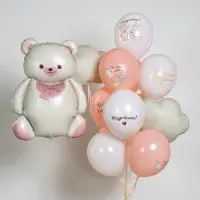 Воздушный шар фольгированный 35" &laquo;Мишка с бантом&raquo;