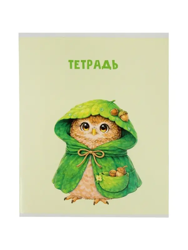Тетрадь 5 штук, 36 листов в клетку Calligrata &laquo;Совушки&raquo;, блок офсет, 5 видов