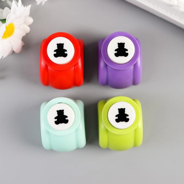 Дырокол фигурный Дырокол фигурный "Медвежонок" d=1 см 3х2,5х3 см МИКС