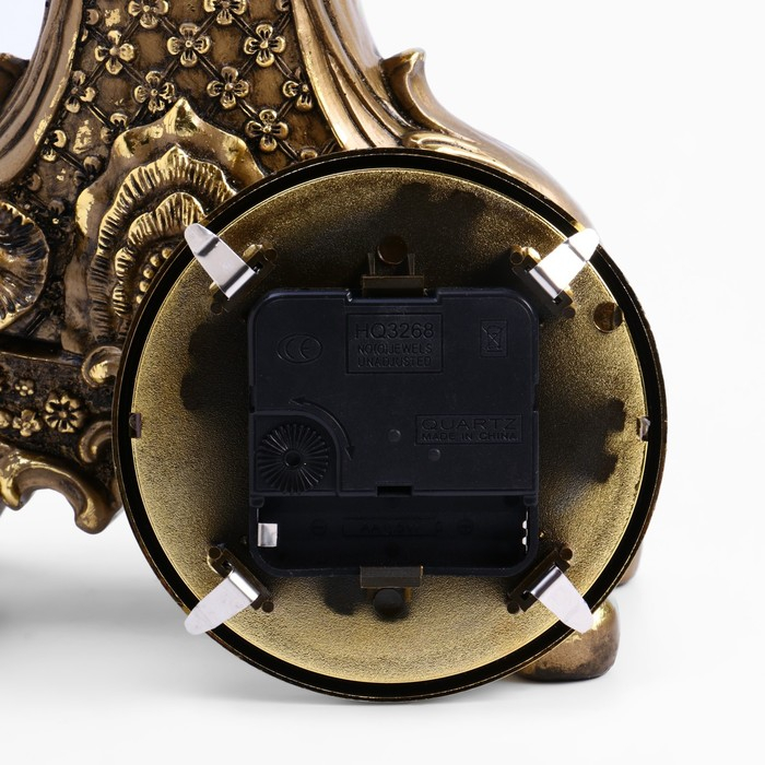 Часы настольные интерьерные каминные Часы настольные интерьерные каминные "Рококо", h-38 см, d-10 см 3940764