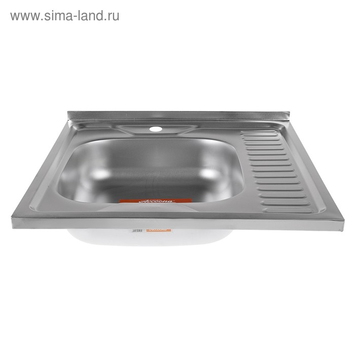 Мойка кухонная Accoona AD6060-4L, накладная, левая, толщина 0.4 мм, 600х600х140 мм, матовая Мойка кухонная Accoona AD6060-4L, накладная, левая, толщина 0.4 мм, 600х600х140 мм, матовая