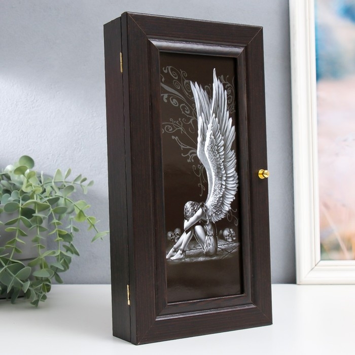 Ключница Ключница "Ангел" 16х31 см венге МИКС