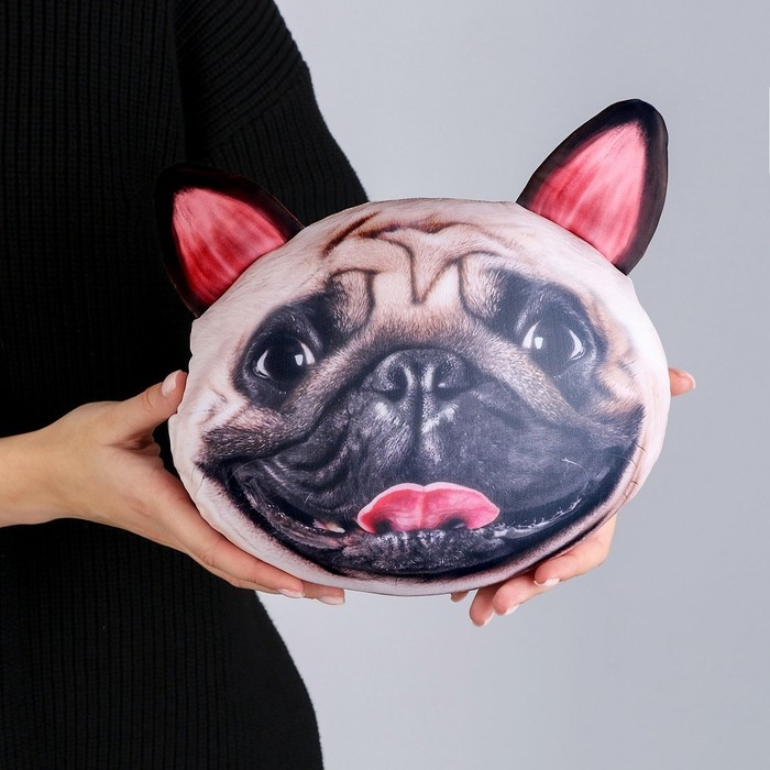 Антистресс подушка, собака «Мопс» Антистресс подушка, собака «Мопс»