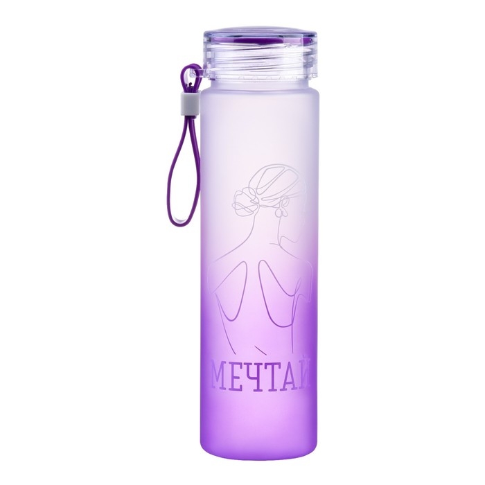Бутылка для воды, 460 мл,  Бутылка для воды, 460 мл, "Мечтай"