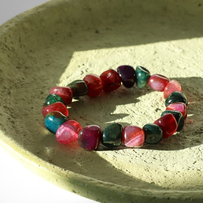 Браслет галтовка обработанная «Агат» Браслет галтовка обработанная «Агат»