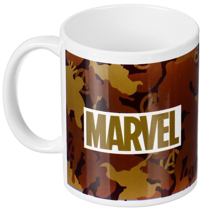 Кружка сублимация, 350 мл Кружка сублимация, 350 мл "Настоящему герою", Marvel