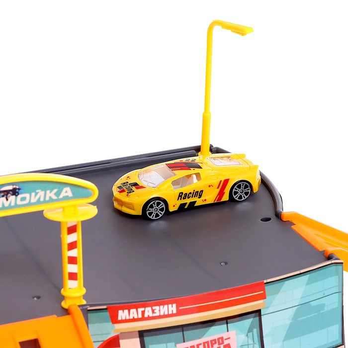 Гараж детский «Паркинг», 1 машинка, аксессуары Гараж детский «Паркинг», 1 машинка, аксессуары