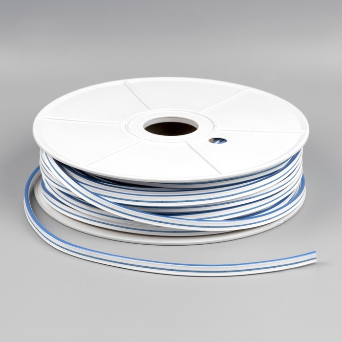 Гибкий неон Luazon Lighting 6 × 12 мм, IP65, 50 м, SMD2835, 120 LED/м, 12 В, свечение синее