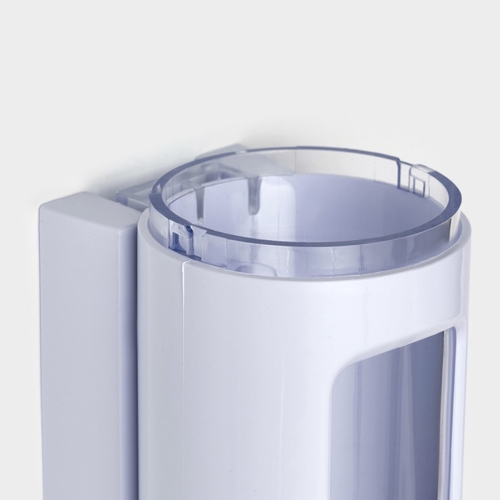 Диспенсер для мыла и антисептика SAVANNA, механический, 400 мл, металл, белый Диспенсер для мыла и антисептика SAVANNA, механический, 400 мл, металл, белый