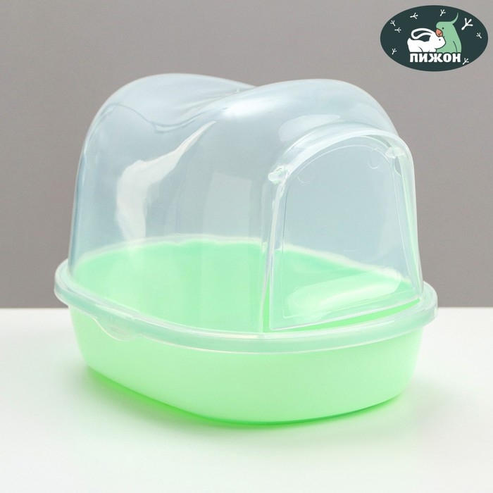 Туалет для грызунов фигурный Туалет для грызунов фигурный "Пижон", 13 х 10 х 10 см, зелёный