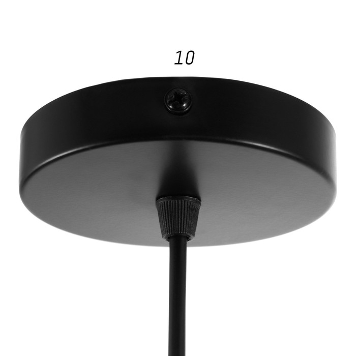 Люстра BayerLux Подвес BayerLux Люстра BayerLux Подвес BayerLux "Баркас" E27 1х40Вт черный 39х39х100 см