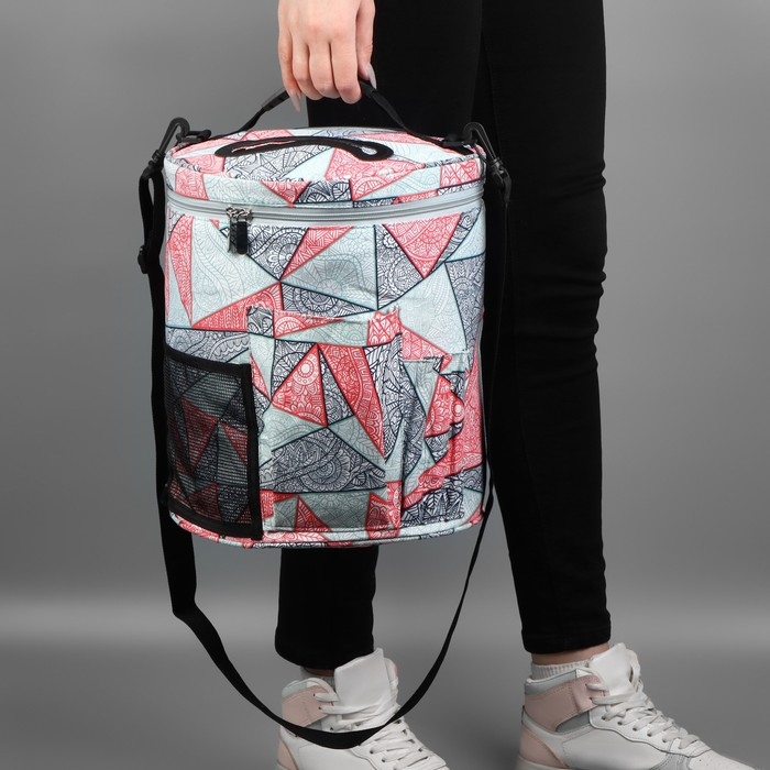 Сумка-футляр «Цветы», с ручками/карманами, d = 28 × 32 см, цвет разноцветный Сумка-футляр «Цветы», с ручками/карманами, d = 28 × 32 см, цвет разноцветный