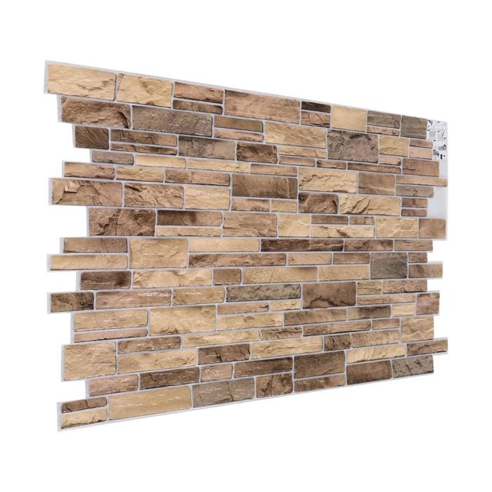 Панель ПВХ плитка песчаник Оникс 485х960 Панель ПВХ плитка песчаник Оникс 485х960