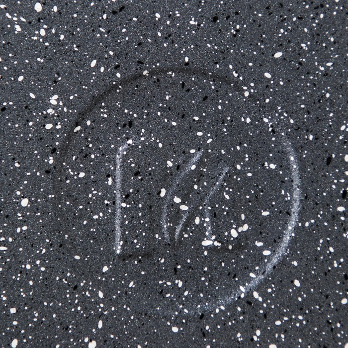 Сковорода «Гранит ВОК», d=28 см, съёмная ручка, стеклянная крышка, антипригарное покрытие, цвет серый