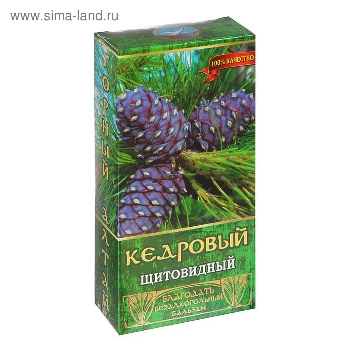 Бальзам безалкогольный  Бальзам безалкогольный "Кедровый" щитовидный, 250 мл