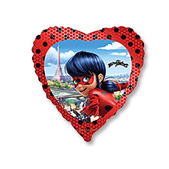 Шар фольгированный 18" &laquo;Леди Баг в сердце&raquo;