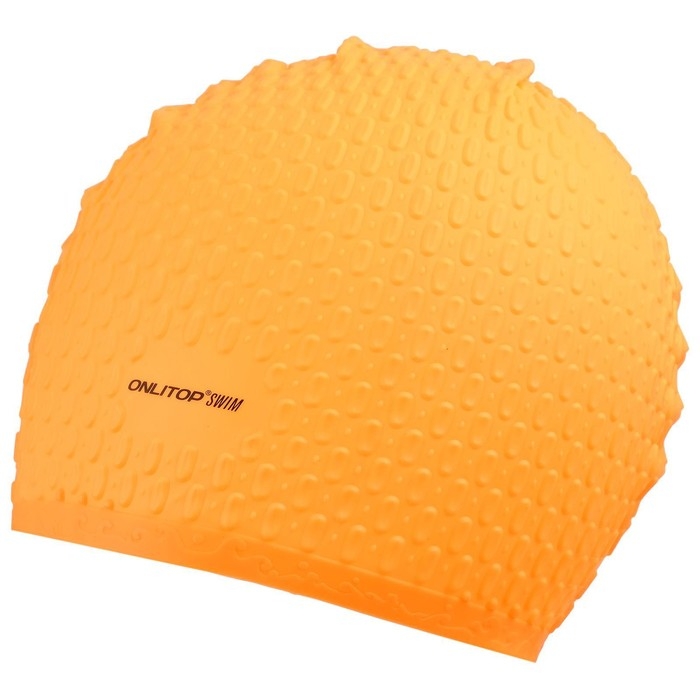 Шапочка для бассейна взрослая ONLYTOP Swim, силиконовая, обхват 54-60 см, цвета МИКС Шапочка для бассейна взрослая ONLYTOP Swim, силиконовая, обхват 54-60 см, цвета МИКС