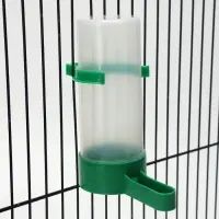 Поилка/кормушка для птиц 10.5&times;3.5 см, 90 мл, зелёная