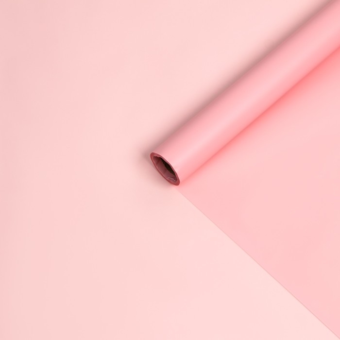 Пленка матовая, розовая, 0,57 х 10 м Пленка матовая, розовая, 0,57 х 10 м