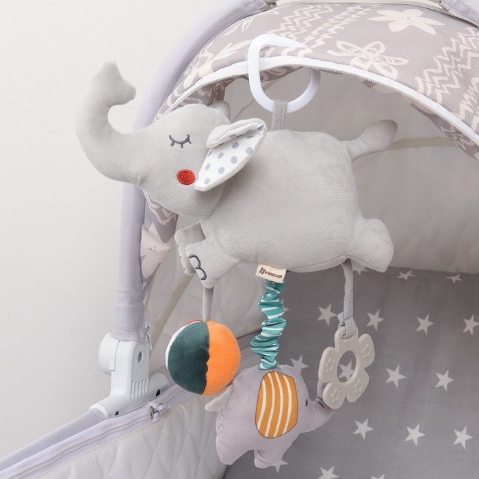 Подвеска музыкальная «Слоник Эли», на кроватку, коляску, Крошка Я Подвеска музыкальная «Слоник Эли», на кроватку, коляску, Крошка Я