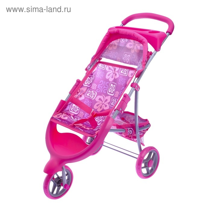 Коляска для кукол, трёхколёсная, металлический каркас Коляска для кукол, трёхколёсная, металлический каркас