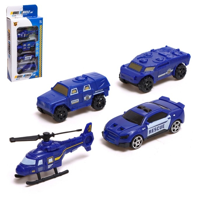 Набор машин «Полиция», 4 штуки Набор машин «Полиция», 4 штуки