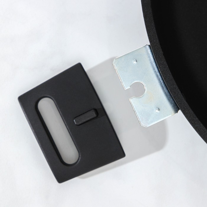 Сковорода «Традиция», d=30 см, h=8,5 см, съёмные ручки, антипригарное покрытие, цвет чёрный Сковорода «Традиция», d=30 см, h=8,5 см, съёмные ручки, антипригарное покрытие, цвет чёрный