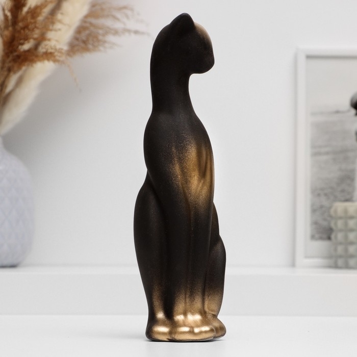 Фигура Фигура "Кот стоит" черный, 21см