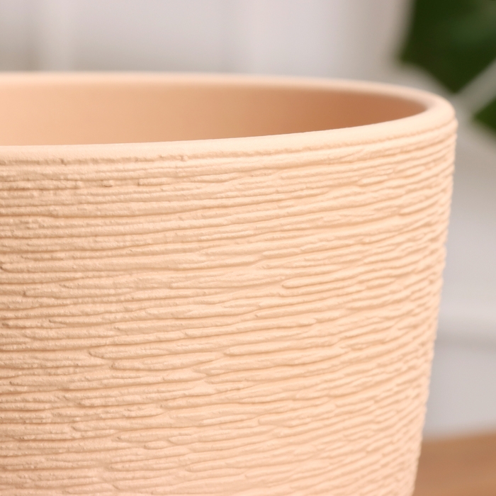 Горшок цветочный Гнездо бежевый крокус №3, 2,3 л, d - 17,7 см Горшок цветочный Гнездо бежевый крокус №3, 2,3 л, d - 17,7 см