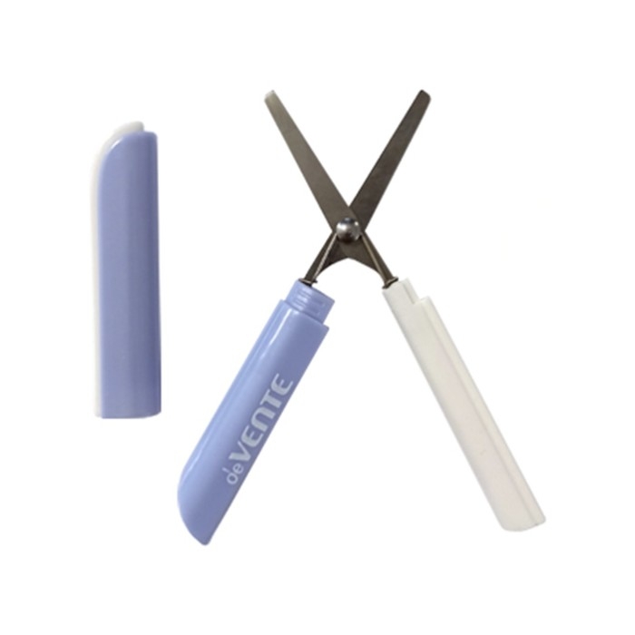 Ножницы 12 см, deVENTE Mentality, складные (карманные), пластиковые кольца, футляр Ножницы 12 см, deVENTE Mentality, складные (карманные), пластиковые кольца, футляр