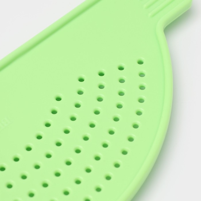 Дуршлаг на кастрюлю, d=28 см, цвет зелёный Дуршлаг на кастрюлю, d=28 см, цвет зелёный